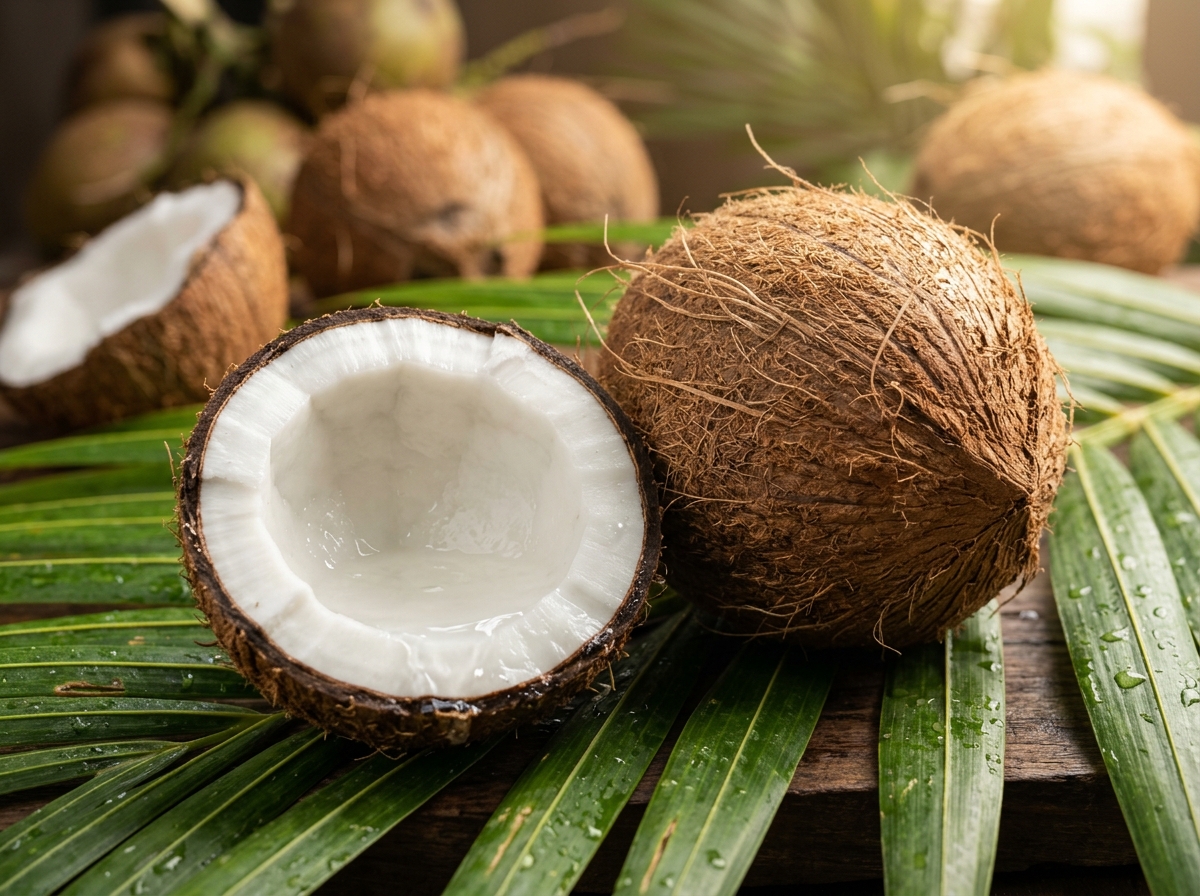 Fresh Semi-Husked Coconut Exporter India - SS Global Traders