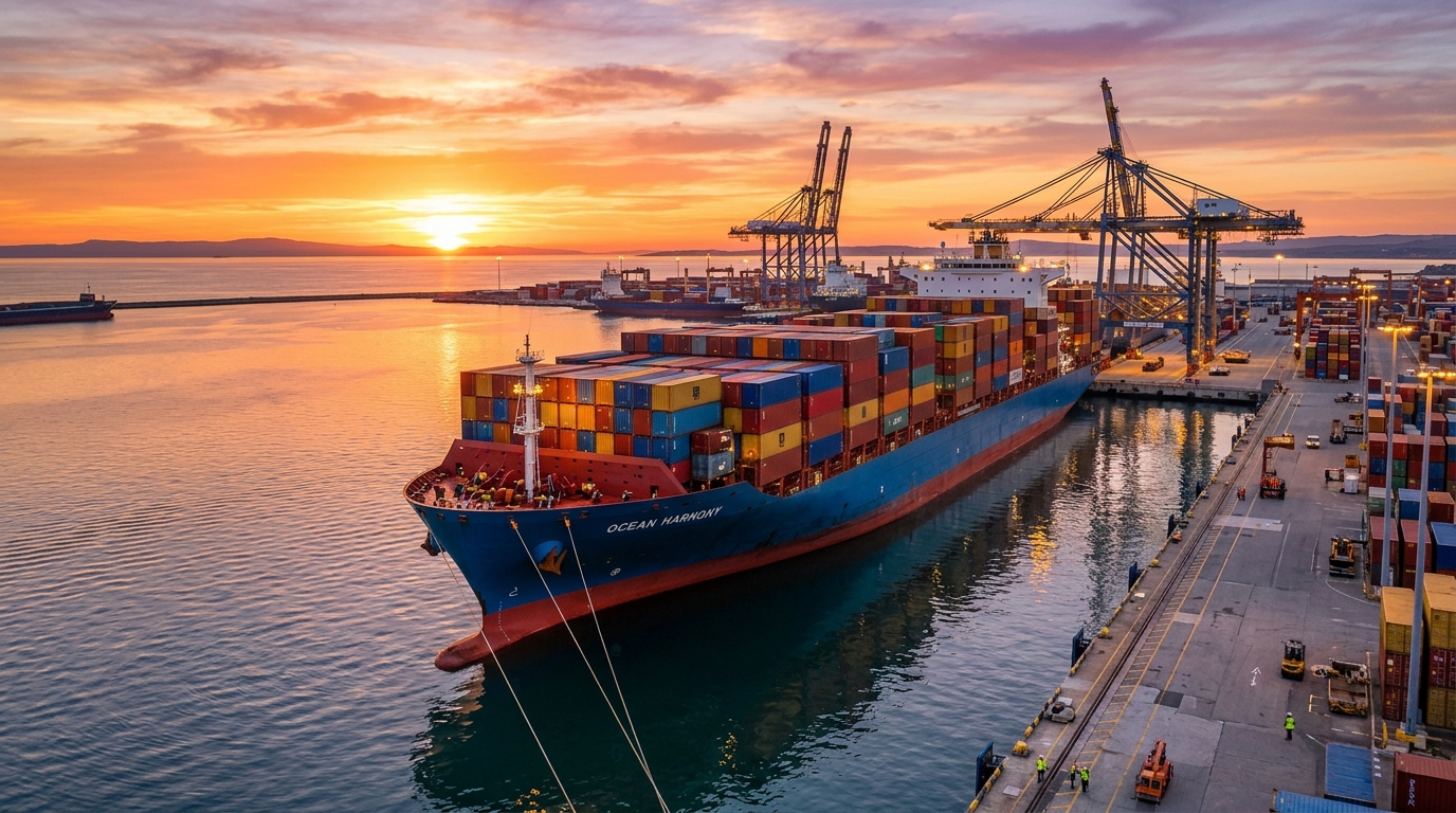 Our Global Presence - Container Cargo Ship